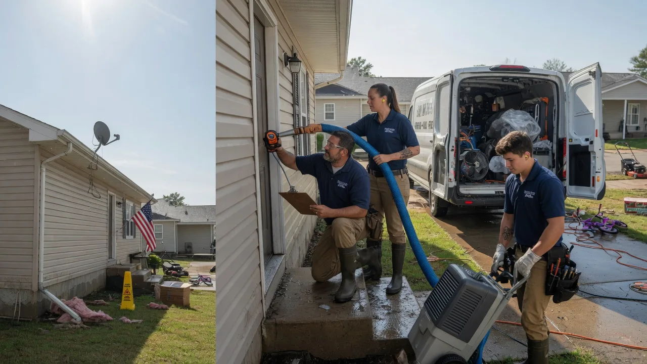 Ceiling Water Damage Restoration in Oberlin, LA near me